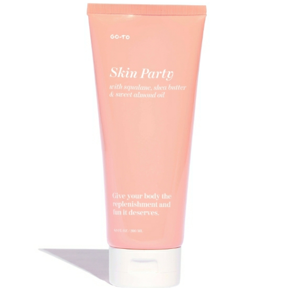 GO-TO SKIN PARTY BODY MOISTURIZER WITH SQUALANE, SHEA BUTTER, & SWEET ALMOND OIL